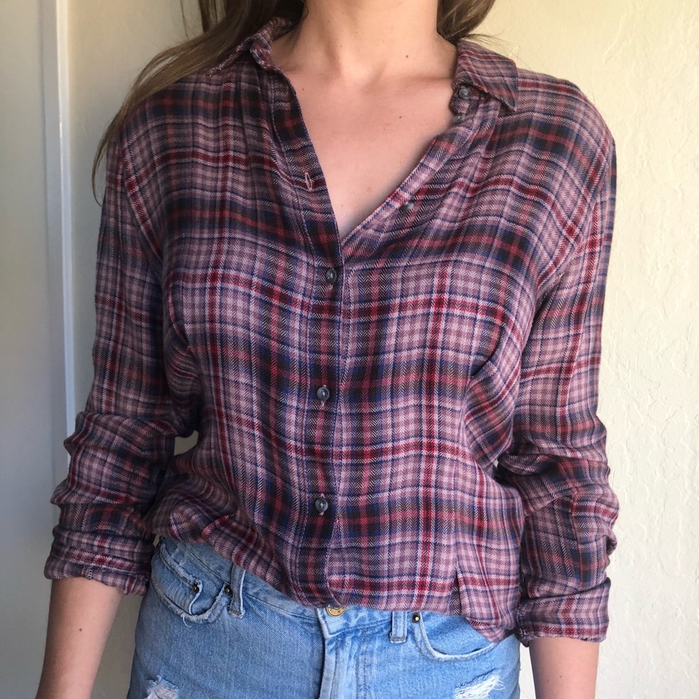 Treasure and Bond plaid button up.